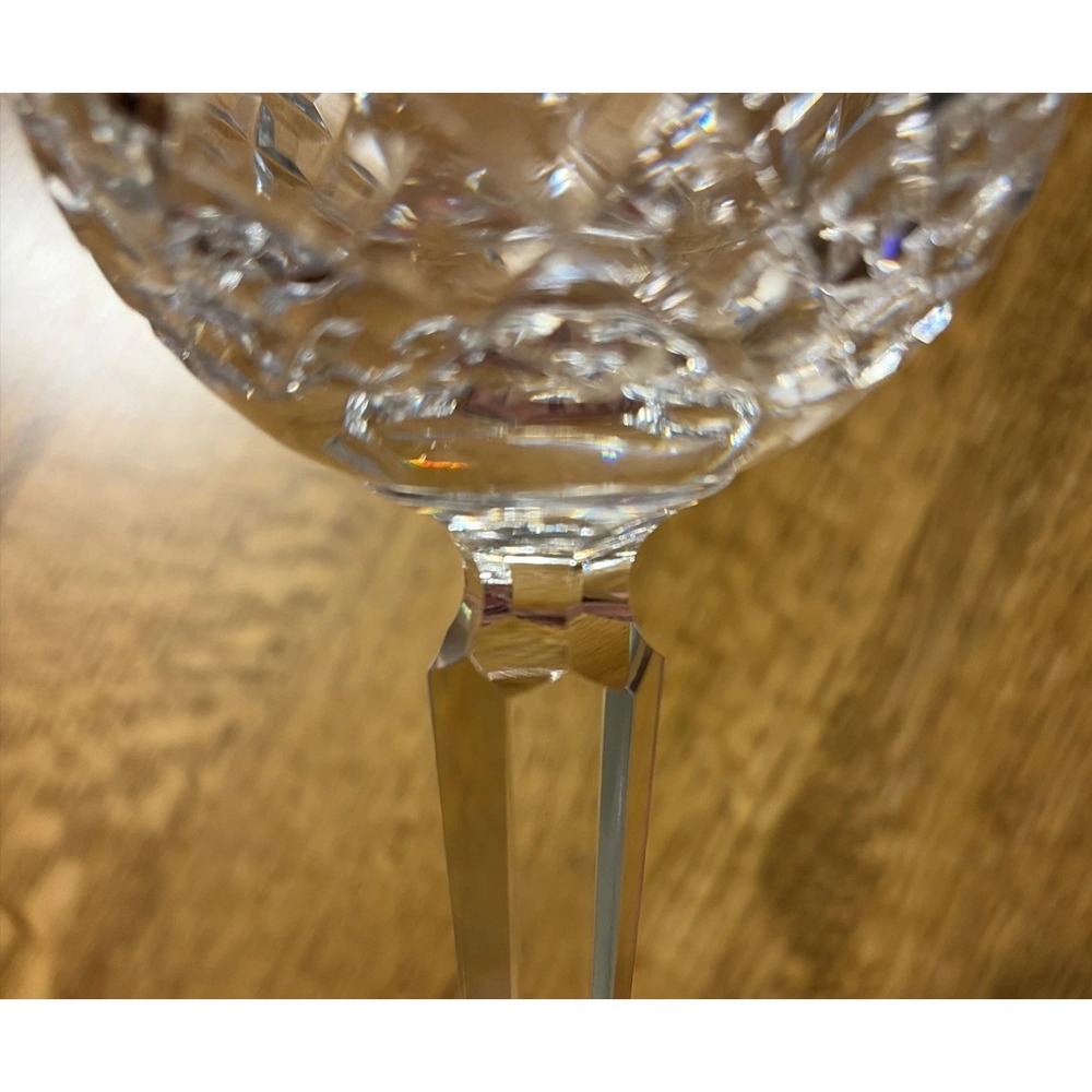 1 Vintage Waterford Cut Crystal 7 3/8" Hock / Balloon Wine Glasses LISMORE - Picture 6 of 7